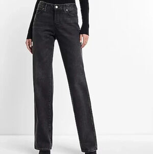 Relaxed Straight Low Rise Jeans